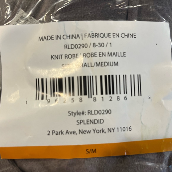 Splendid Velour Robe S/M - Picture 4 of 6